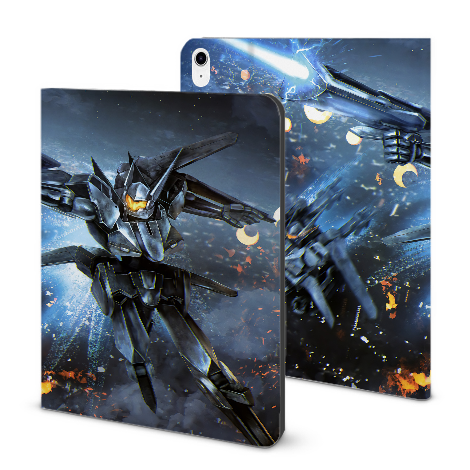 （画像用） 機動戦士ガンダム Mobile Suit Gundam IPad ケース ブック型 PUレザー TPU 耐衝撃 軽量 薄型 ペン収納なし 全面保護 IPad 各モデル対応